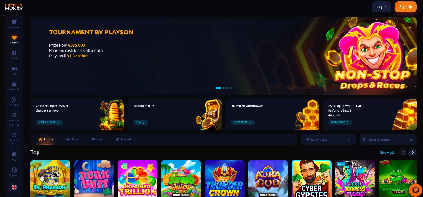 Honey Money cryptocasino